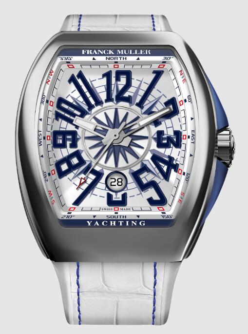 Review 2022 Franck Muller Vanguard Yachting Replica Watch V 45 SC DT YACHTING AC-BLC - Click Image to Close